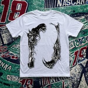 Gothic Blade Graphic Tee White Unisex